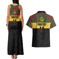 Vanuatu Football Custom Couples Matching Tank Maxi Dress and Hawaiian Shirt Go Chiefs Basket-weave Pattern