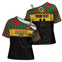 Vanuatu Football Custom Cross Shoulder Shirt Go Chiefs Basket-weave Pattern