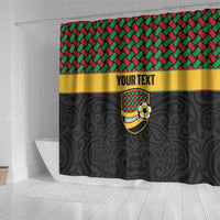 Vanuatu Football Custom Shower Curtain Go Chiefs Basket-weave Pattern