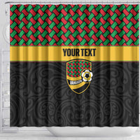 Vanuatu Football Custom Shower Curtain Go Chiefs Basket-weave Pattern