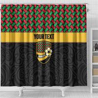 Vanuatu Football Custom Shower Curtain Go Chiefs Basket-weave Pattern