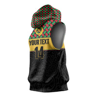 Vanuatu Football Custom Sleeveless Hoodie Go Chiefs Basket-weave Pattern