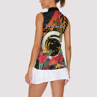 Vanuatu Boar Tusk Yumi Yumi Yumi Women Sleeveless Polo Shirt Independens Dei Long God Yumi Stanap