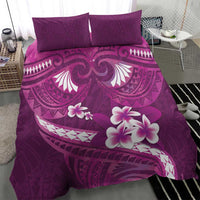 Pink Polynesia Bedding Set Tribal Pattern Tropical Frangipani