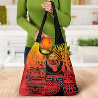 Ia Ora Na Marquesas Islands Grocery Bag Mata Tiki Marquesan Tattoo