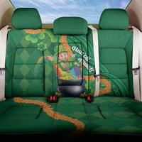 St Patrick's Day Hawaii Back Car Seat Cover Hauoli Maoli Funny Shaka Leprechaun