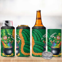 St Patrick's Day Hawaii 4 in 1 Can Cooler Tumbler Hauoli Maoli Funny Shaka Leprechaun