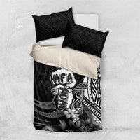 Hafa Adai Guam Discovery Day Bedding Set Chamorro Latte Stone Hand Black Version