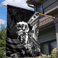 Hafa Adai Guam Discovery Day Garden Flag Chamorro Latte Stone Hand Black Version