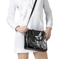 Hafa Adai Guam Discovery Day Shoulder Handbag Chamorro Latte Stone Hand Black Version