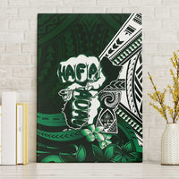 Hafa Adai Guam Discovery Day Canvas Wall Art Chamorro Latte Stone Hand Green Version