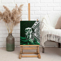 Hafa Adai Guam Discovery Day Canvas Wall Art Chamorro Latte Stone Hand Green Version