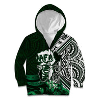 Hafa Adai Guam Discovery Day Kid Hoodie Chamorro Latte Stone Hand Green Version
