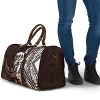 Hafa Adai Guam Discovery Day Travel Bag Chamorro Latte Stone Hand Brown Version
