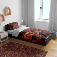 Personalised Polynesia Zodiac Aries Bedding Set Galaxy Polynesian Pattern Chest Tattoo Style