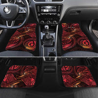 Personalised Polynesia Zodiac Aries Car Mats Galaxy Polynesian Pattern Chest Tattoo Style