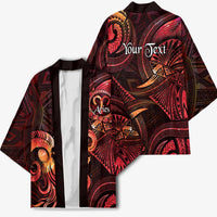 Personalised Polynesia Zodiac Aries Kimono Galaxy Polynesian Pattern Chest Tattoo Style