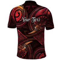 Personalised Polynesia Zodiac Aries Polo Shirt Galaxy Polynesian Pattern Chest Tattoo Style