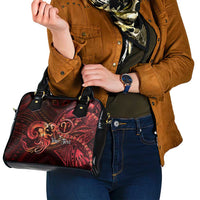Personalised Polynesia Zodiac Aries Shoulder Handbag Galaxy Polynesian Pattern Chest Tattoo Style