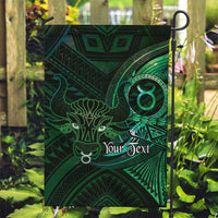 Personalised Polynesia Zodiac Taurus Garden Flag Galaxy Polynesian Pattern Chest Tattoo Style