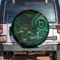 Personalised Polynesia Zodiac Taurus Spare Tire Cover Galaxy Polynesian Pattern Chest Tattoo Style