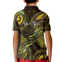 Personalised Polynesia Zodiac Gemini Kid Polo Shirt Galaxy Polynesian Pattern Chest Tattoo Style