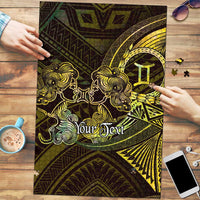 Personalised Polynesia Zodiac Gemini Puzzle Galaxy Polynesian Pattern Chest Tattoo Style