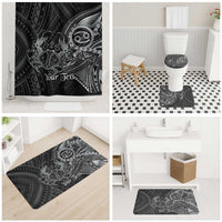 Personalised Polynesia Zodiac Cancer Bathroom Set Galaxy Polynesian Pattern Chest Tattoo Style