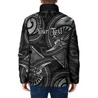 Personalised Polynesia Zodiac Cancer Padded Jacket Galaxy Polynesian Pattern Chest Tattoo Style
