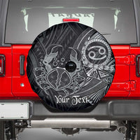 Personalised Polynesia Zodiac Cancer Spare Tire Cover Galaxy Polynesian Pattern Chest Tattoo Style