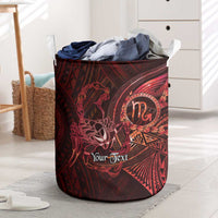 Personalised Polynesia Zodiac Scorpio Laundry Basket Galaxy Polynesian Pattern Chest Tattoo Style