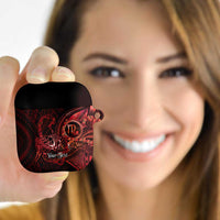 Personalised Polynesia Zodiac Scorpio AirPods Case Galaxy Polynesian Pattern Chest Tattoo Style