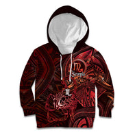Personalised Polynesia Zodiac Scorpio Kid Hoodie Galaxy Polynesian Pattern Chest Tattoo Style