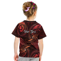 Personalised Polynesia Zodiac Scorpio Kid T Shirt Galaxy Polynesian Pattern Chest Tattoo Style