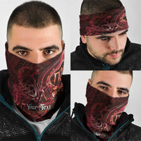 Personalised Polynesia Zodiac Scorpio Neck Gaiter Galaxy Polynesian Pattern Chest Tattoo Style