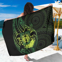 Kia Orana Kuki Airani Sarong Cook Islands Tangaroa God Tatau Green