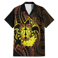 Kia Orana Kuki Airani Family Matching Mermaid Dress and Hawaiian Shirt Cook Islands Tangaroa God Tatau Gold