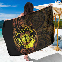 Kia Orana Kuki Airani Sarong Cook Islands Tangaroa God Tatau Gold