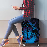 Kia Orana Kuki Airani Luggage Cover Cook Islands Tangaroa God Tatau Purple