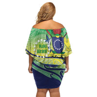 Te Maeva Nui Cook Islands Off Shoulder Short Dress 60th Independence Anniversary Proud