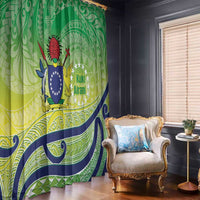 Te Maeva Nui Cook Islands Window Curtain 60th Independence Anniversary Proud