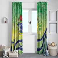 Te Maeva Nui Cook Islands Window Curtain 60th Independence Anniversary Proud