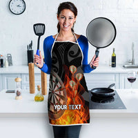 Personalised Aotearoa Darts Apron Maori Koru Flaming Dartboard - Polynesian Pride