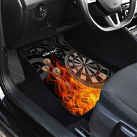 Personalised Aotearoa Darts Car Mats Maori Koru Flaming Dartboard