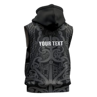 Maori Language Week Personalised Sleeveless Hoodie Kia Mau Ki To Ukaipo Grey Color LT14 - Polynesian Pride
