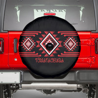 Aotearoa Atua Tumatauenga Spare Tire Cover Maori God Of War Taniko Motifs LT14 - Polynesian Pride
