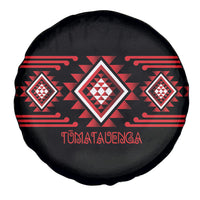 Aotearoa Atua Tumatauenga Spare Tire Cover Maori God Of War Taniko Motifs LT14 - Polynesian Pride