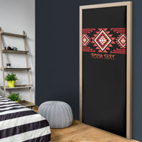 Aotearoa Atua Ruaumoko Personalised Door Cover Maori Powerful God Taniko Motifs LT14 - Polynesian Pride