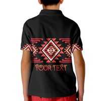 Aotearoa Atua Ruaumoko Personalised Kid Polo Shirt Maori Powerful God Taniko Motifs LT14 - Polynesian Pride