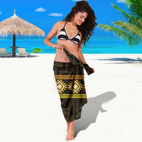 Aotearoa Atua Mahuika Sarong Maori Goddess Of Fire Taniko Motifs LT14 - Polynesian Pride